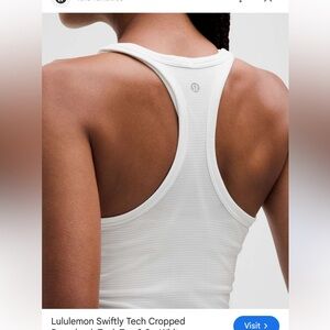 Lululemon Athletica Swiftly Tech White Tank Top